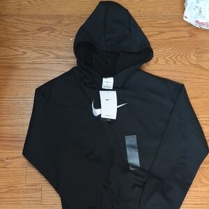 Girls Nike Black Hoodie with Logo.